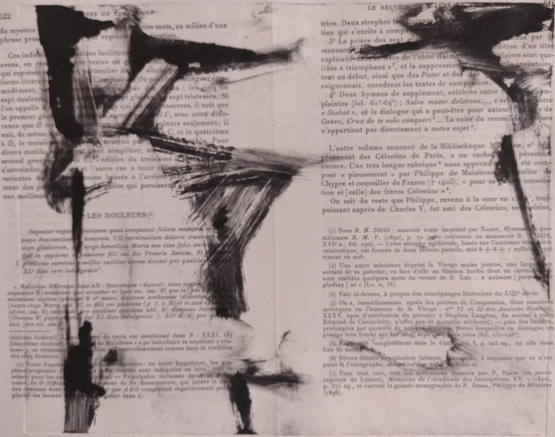Abstract Monochrome Print